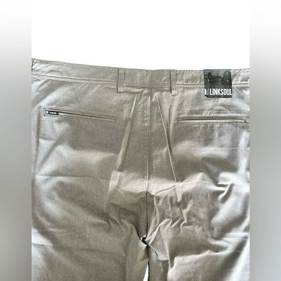 NWT LinkSoul Men’s Khaki Crosby Chino Pant Golf - Size 40” - Picture 9 of 9